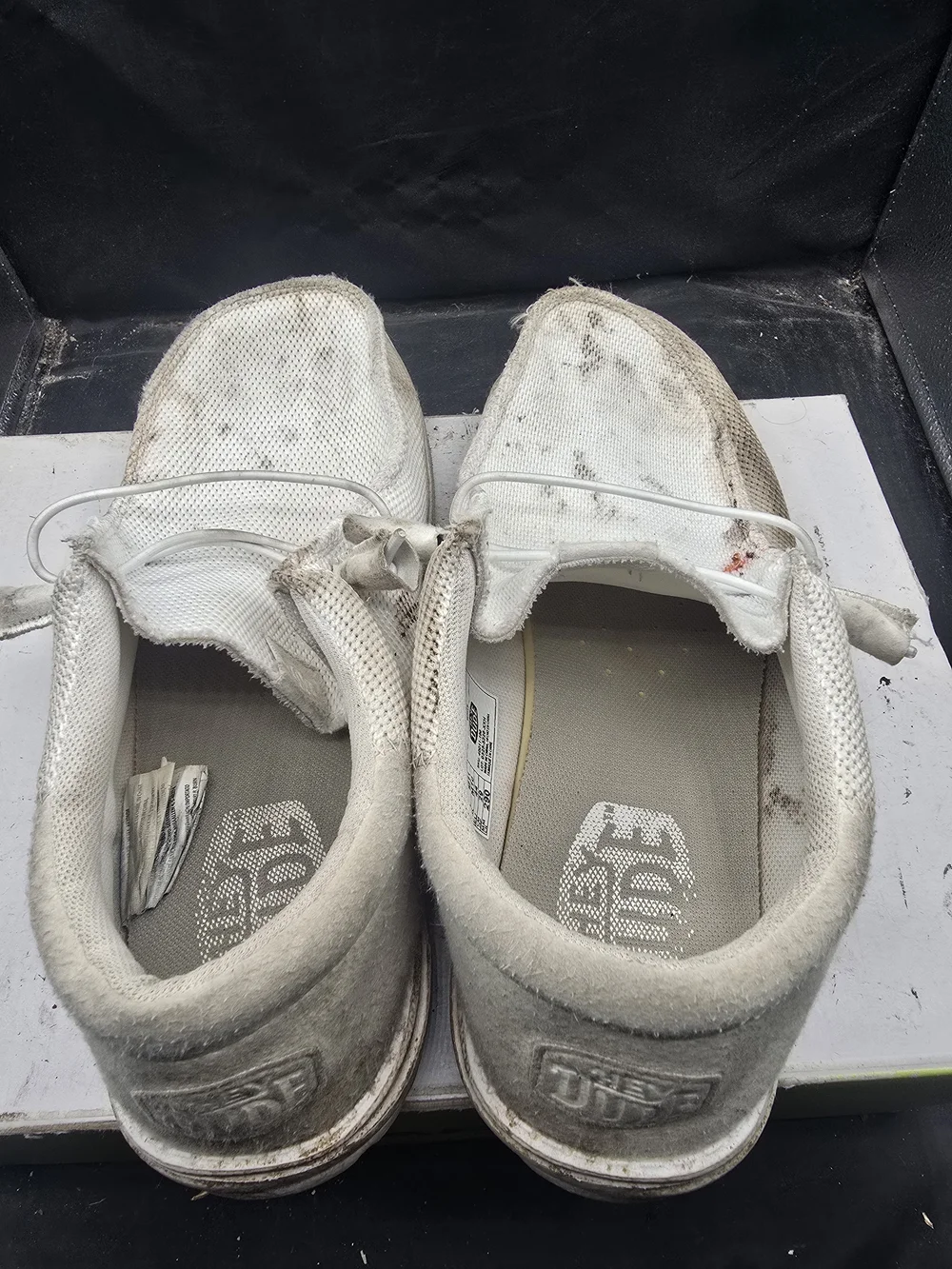 Hey Dude White and Beige Slip-On‎ Shoe